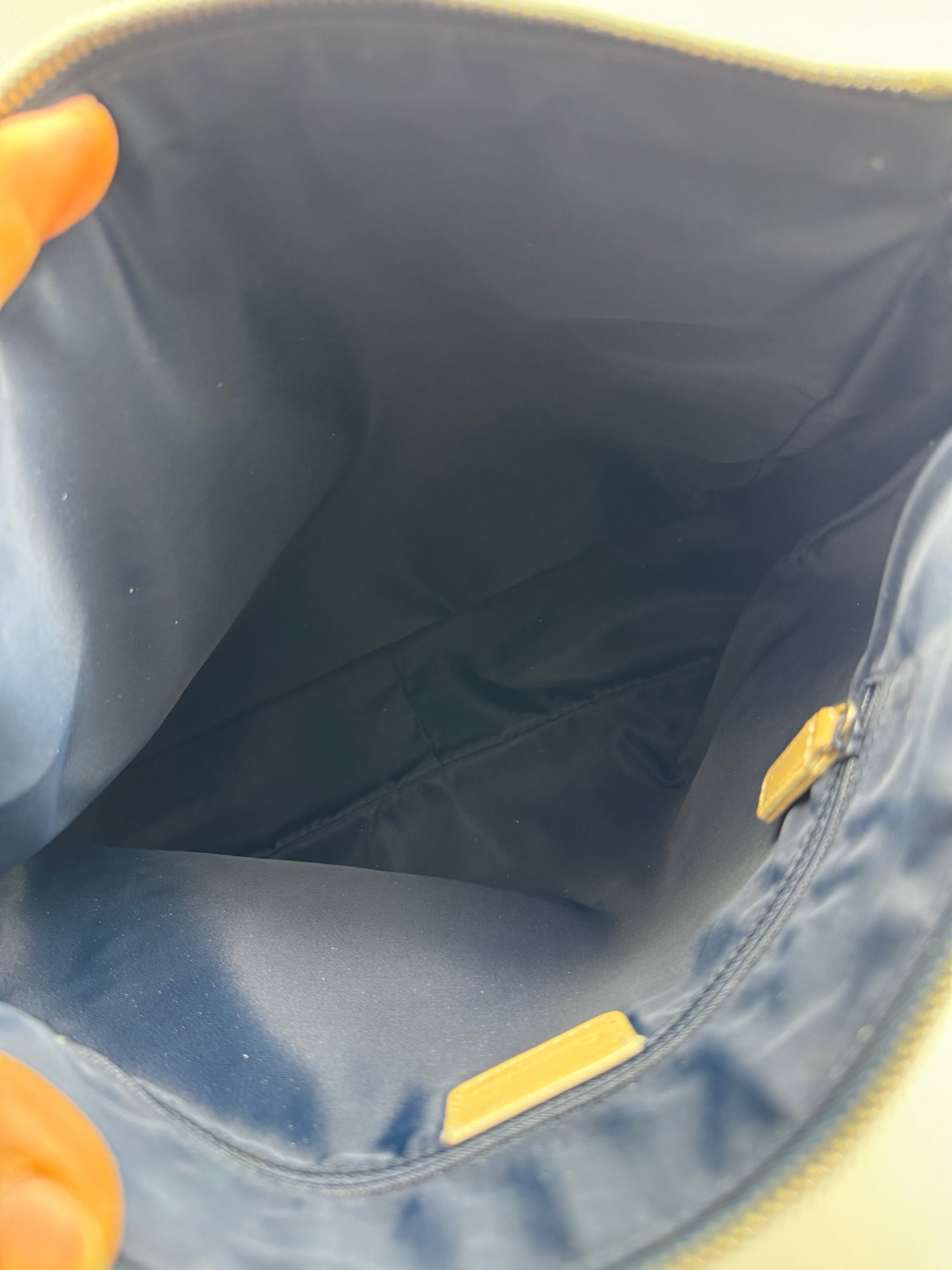 Authentic Dior Navy Blue Trotter Messenger Bag