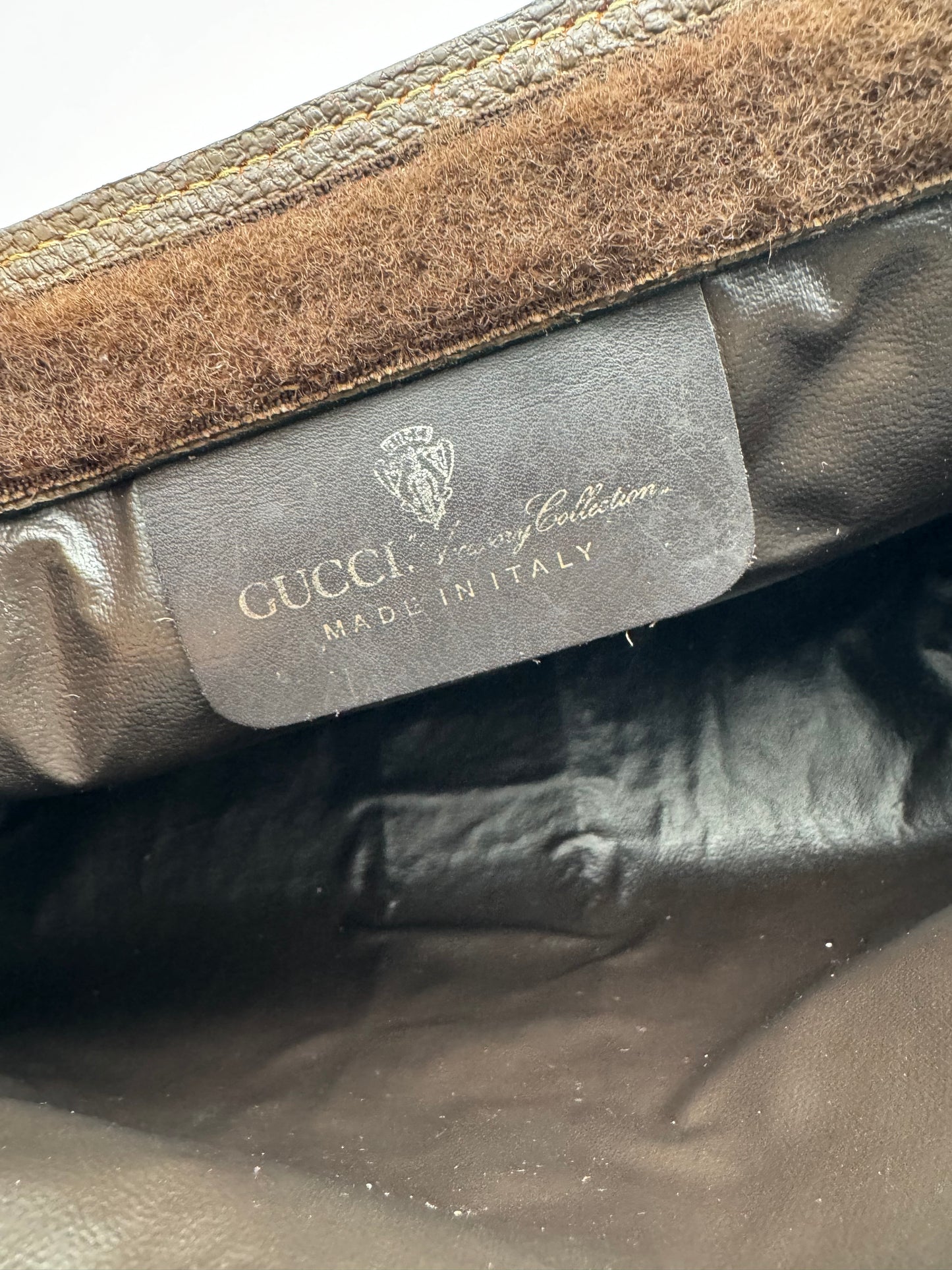 Authentic GUCCI Clutch Brown Monogram Added Strap Shoulder Crossbody Bag