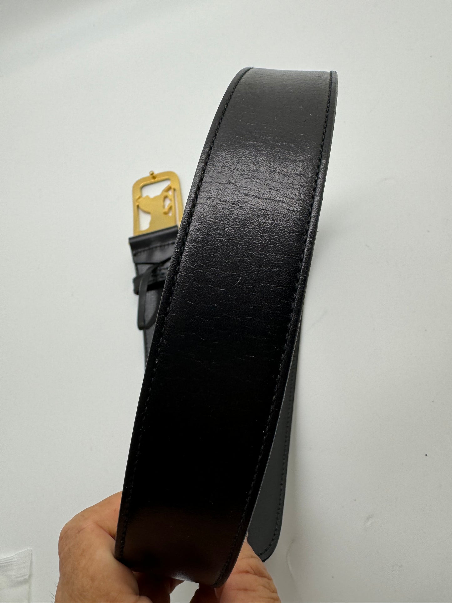 Authentic Celine Vintage Horse Carriage Belt