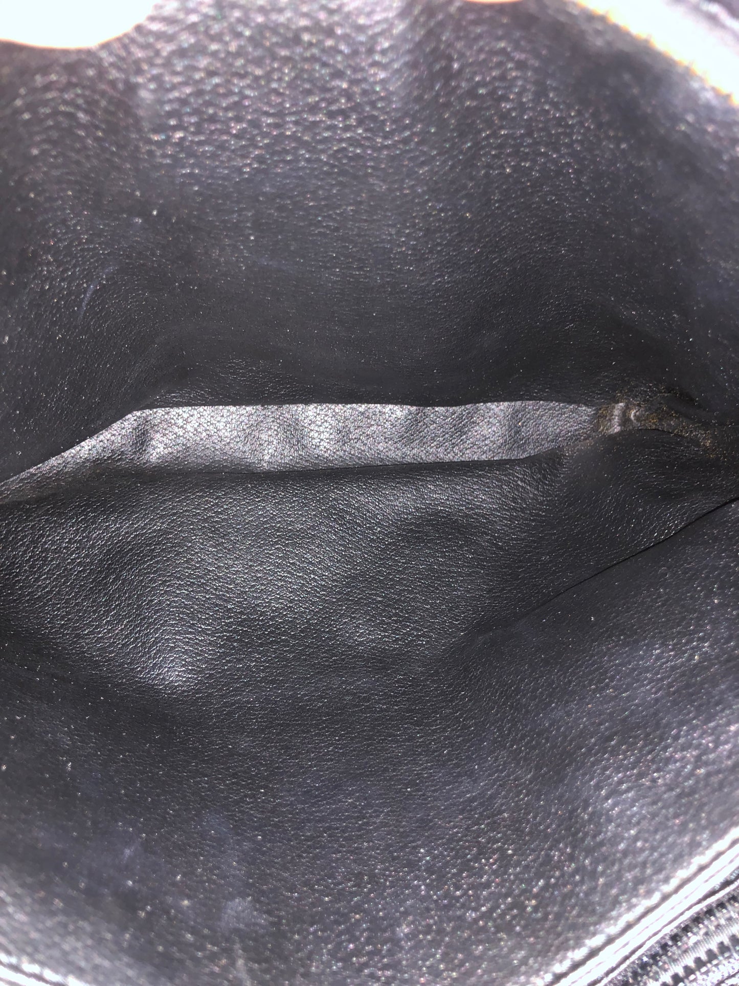 Authentic Celine Vintage Black Leather Clutch