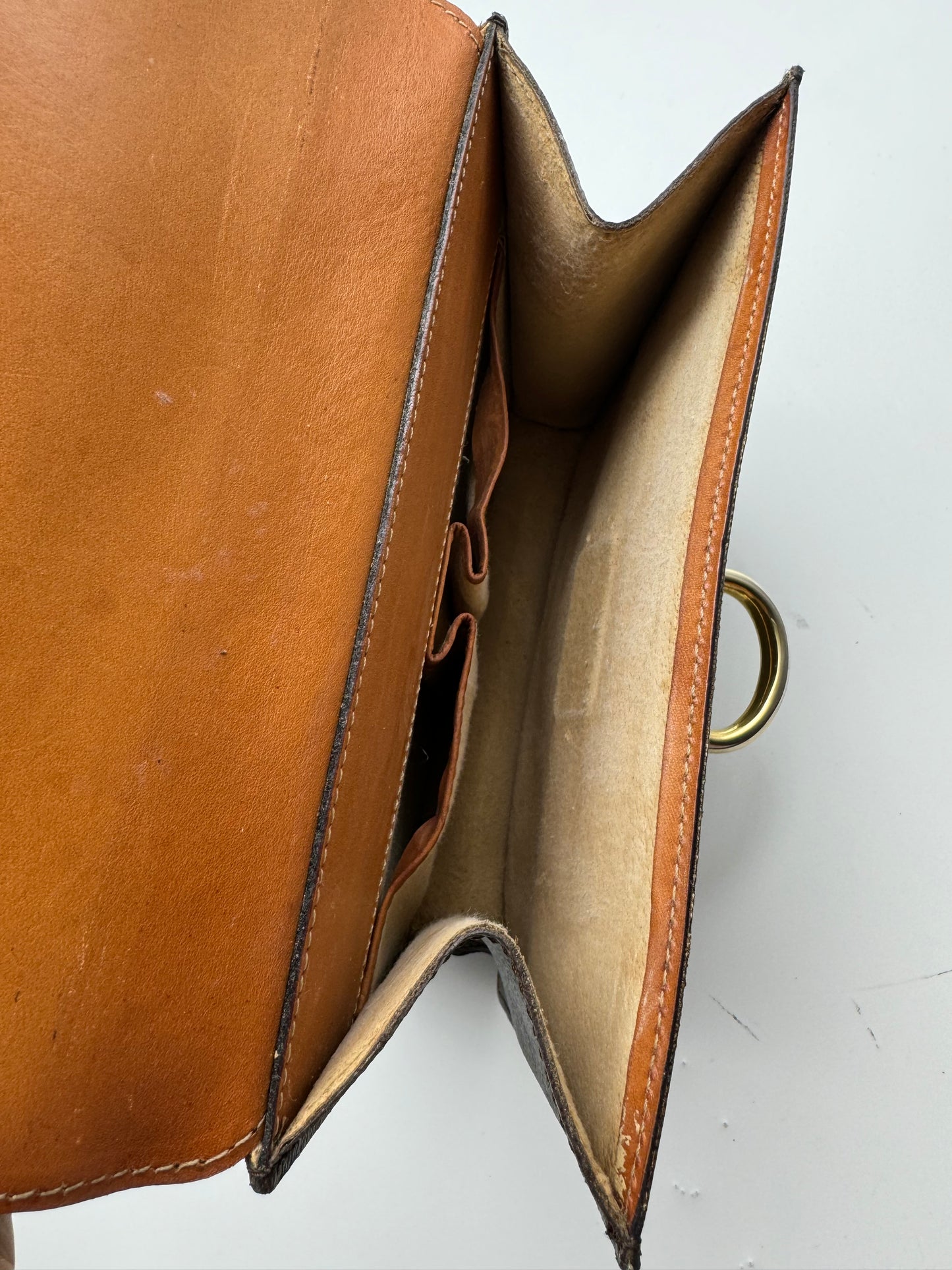 Authentic Celine Vintage Brown Macadam Handbag