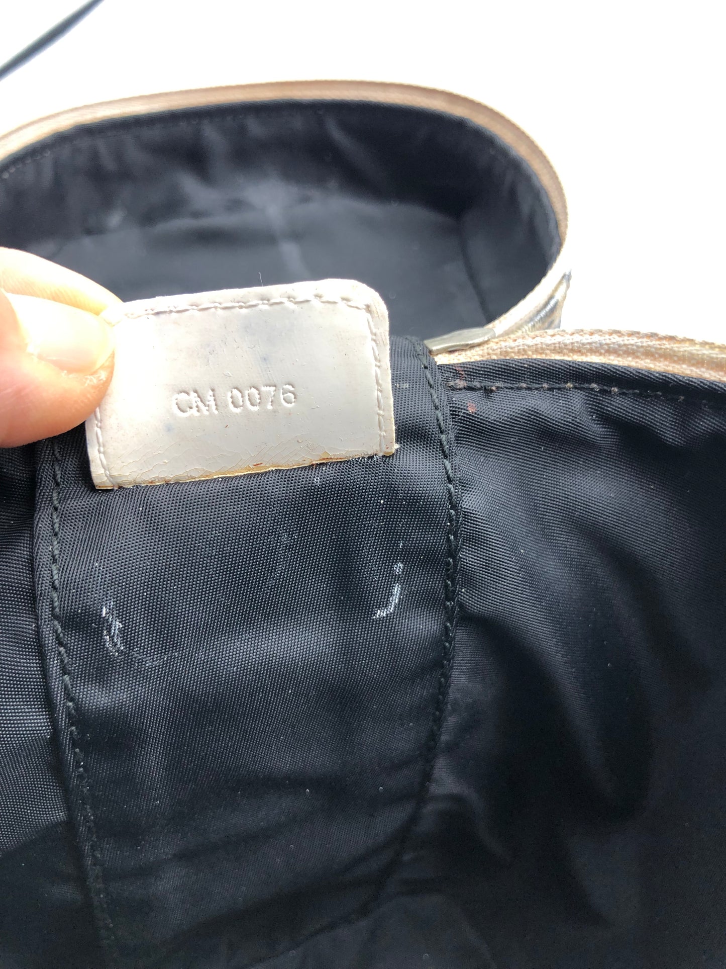 Authentic Christian Dior Vanity Bag Black Trotter No.2 Added Strap Crossbody Bag