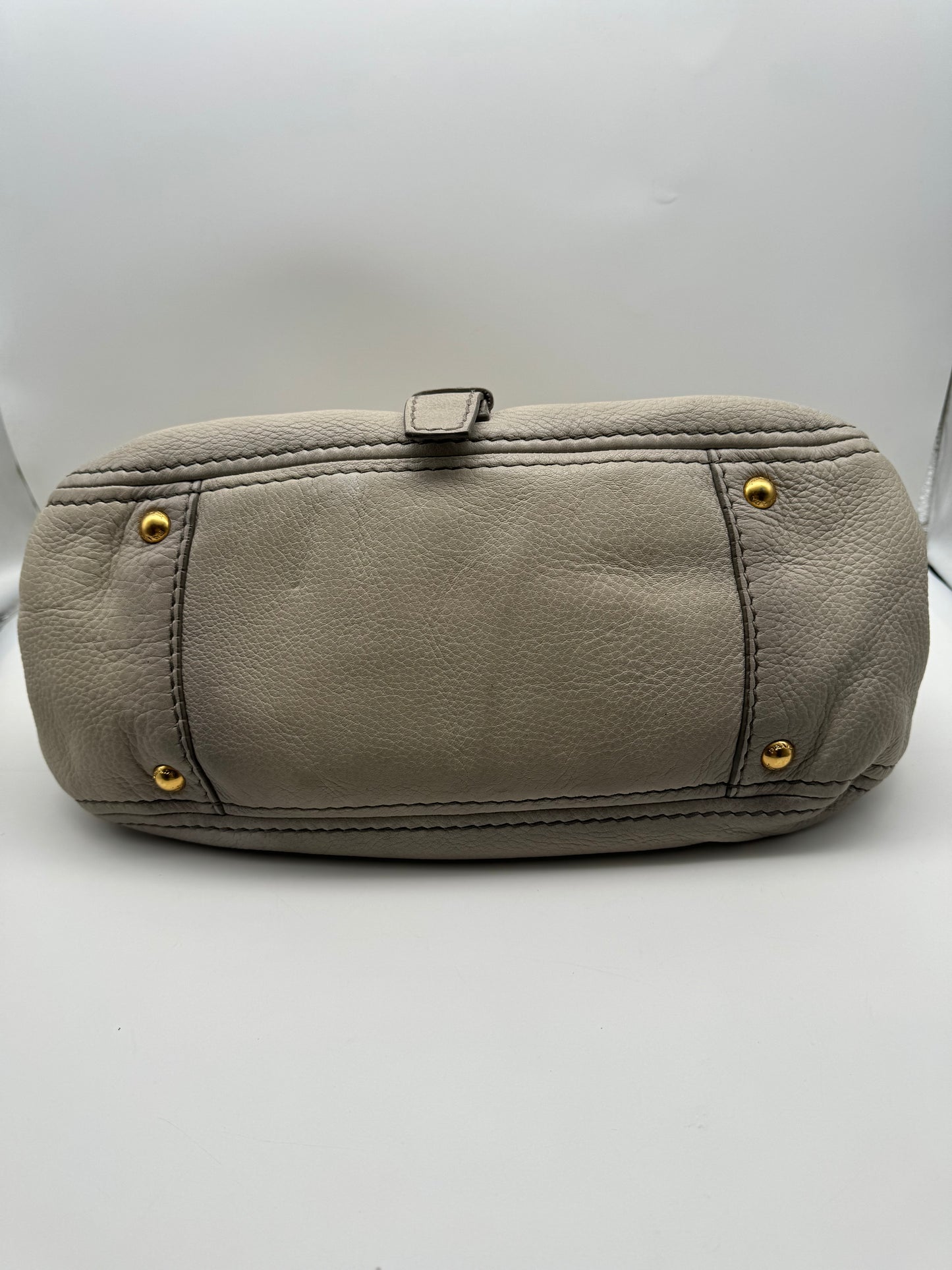 Authentic Prada Cervo Ghiaccio Leather Shoulder Bag