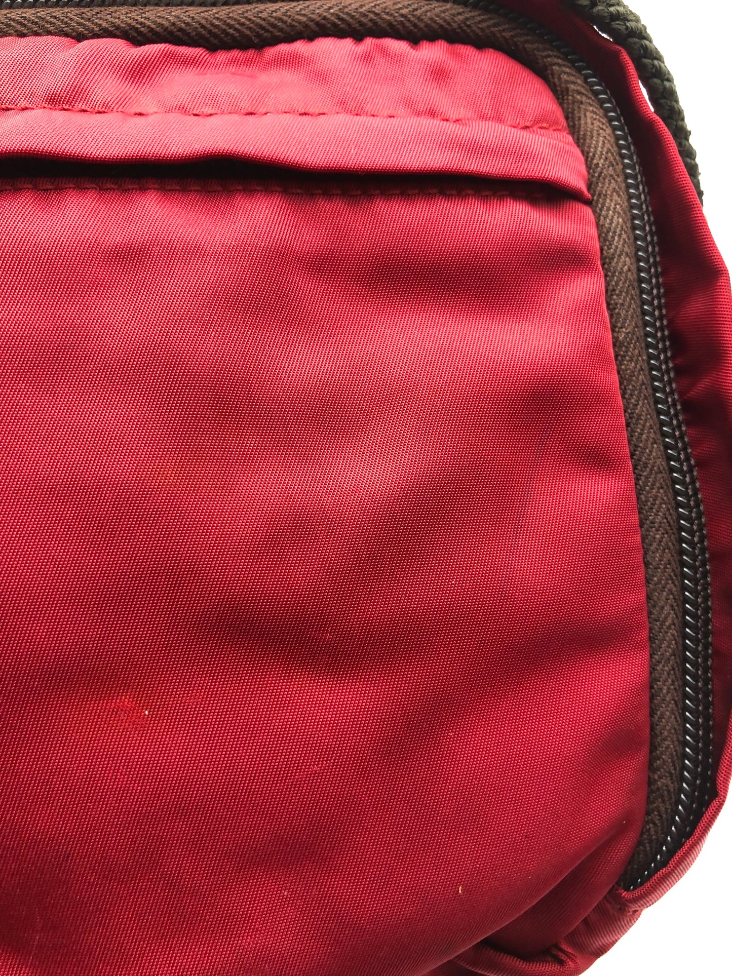 Authentic Prada Red Nylon Medium Backpack