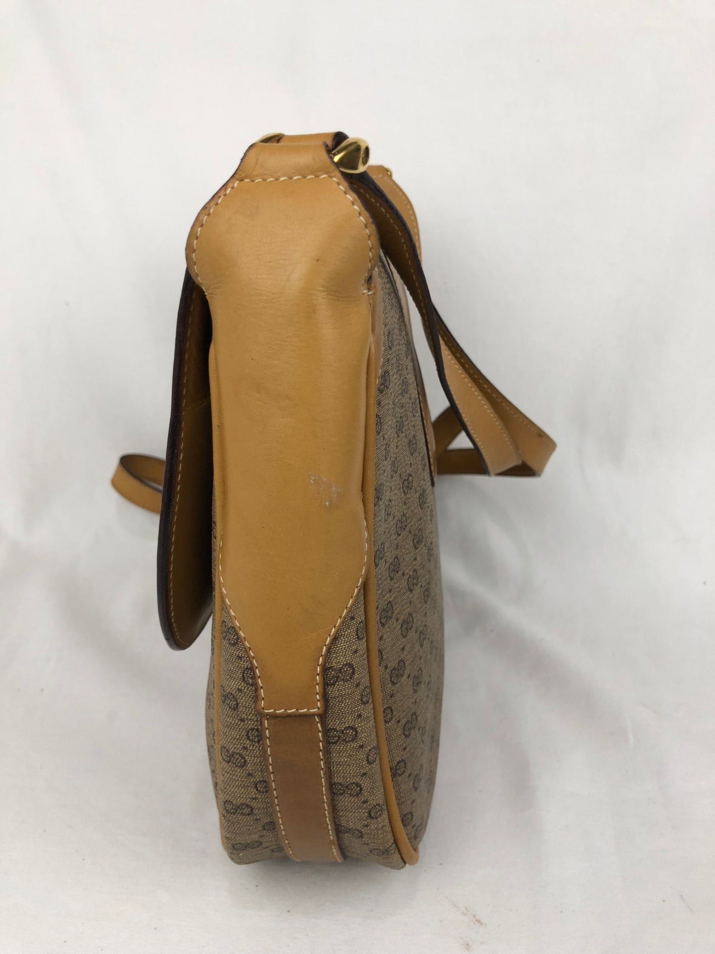 Authentic GUCCI Micro Monogram Coated Canvas Vintage Crossbody Bag