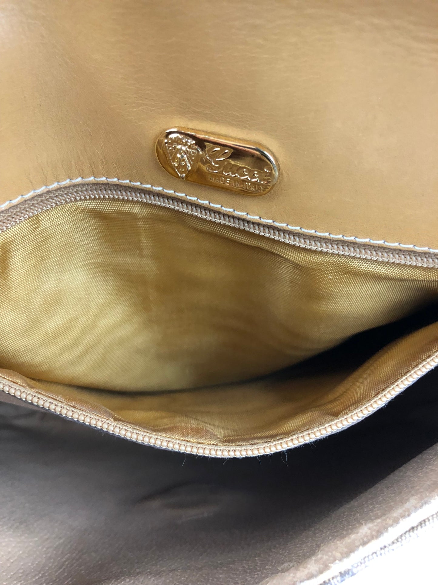 Authentic GUCCI Micro Monogram Coated Canvas Vintage Crossbody Bag