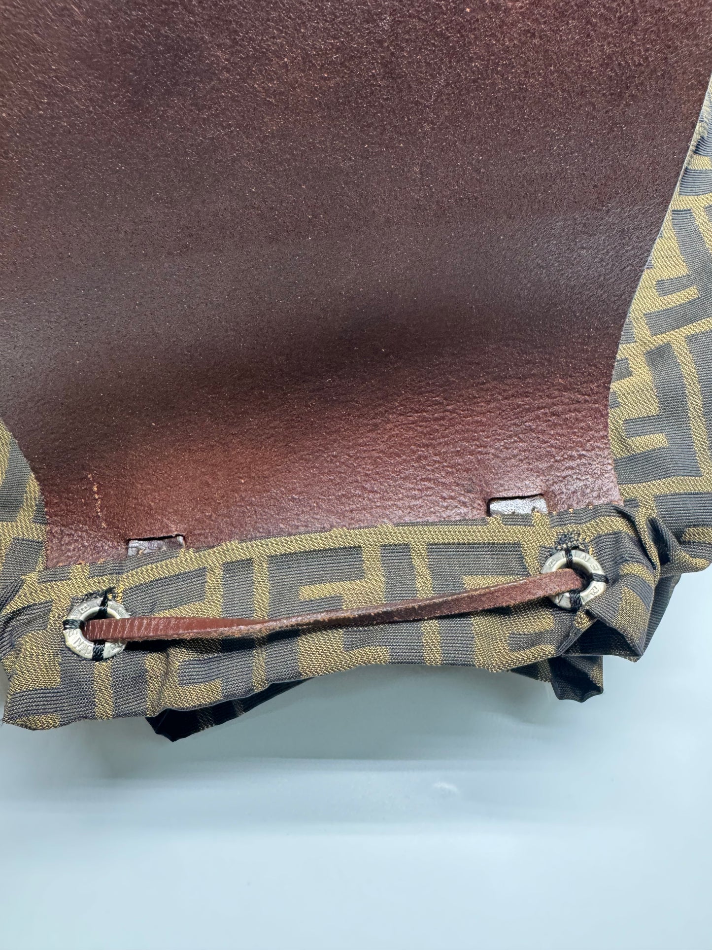 Authentic Fendi Vintage FF Zucca Cloth Backpack