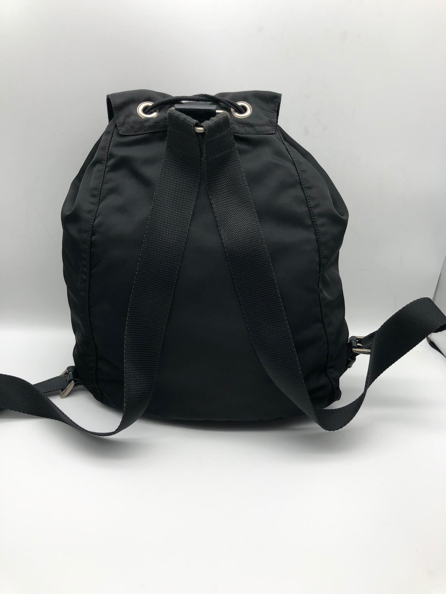 Authentic Prada Medium Black Nylon Backpack