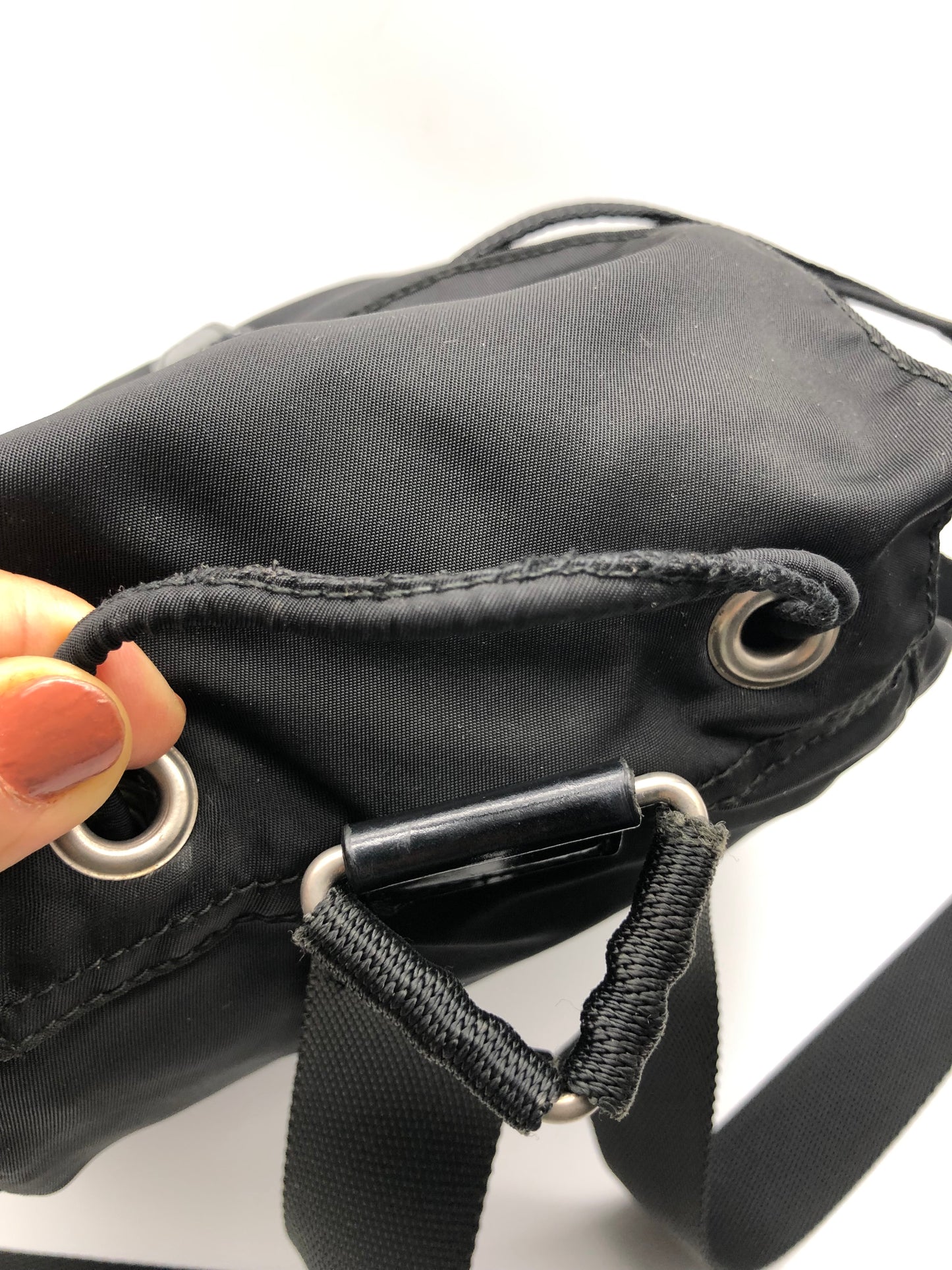 Authentic Prada Medium Black Nylon Backpack