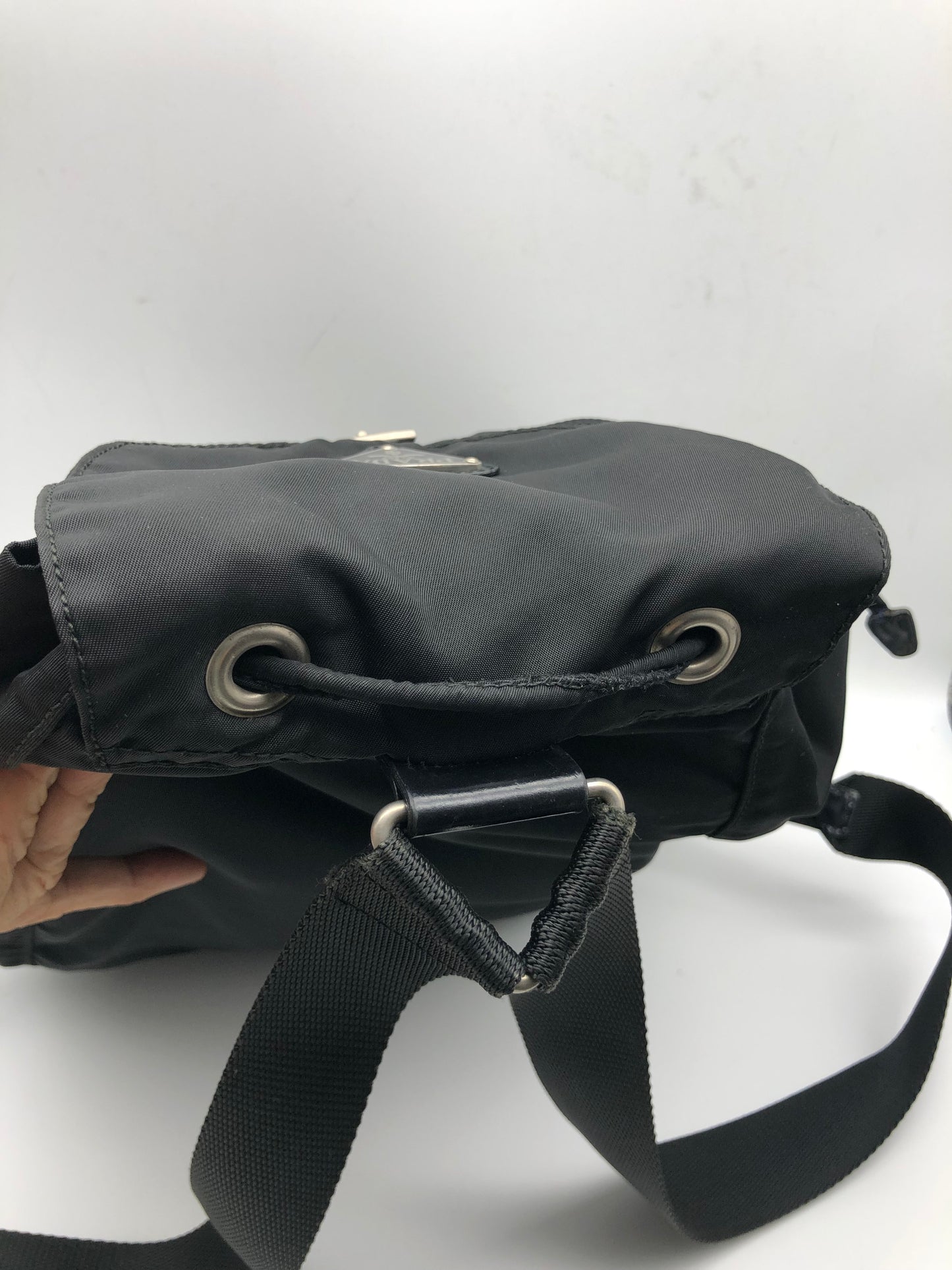 Authentic Prada Medium Black Nylon Backpack