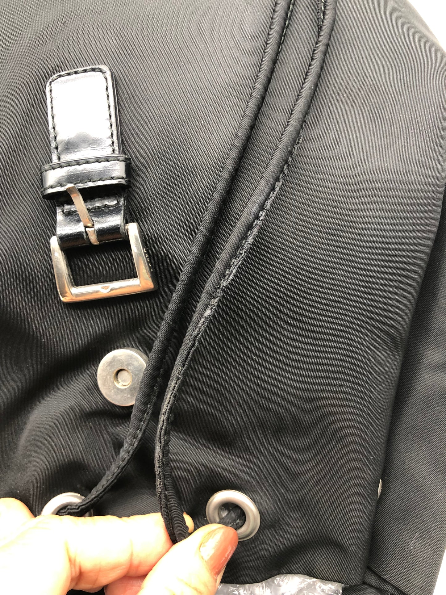 Authentic Prada Medium Black Nylon Backpack