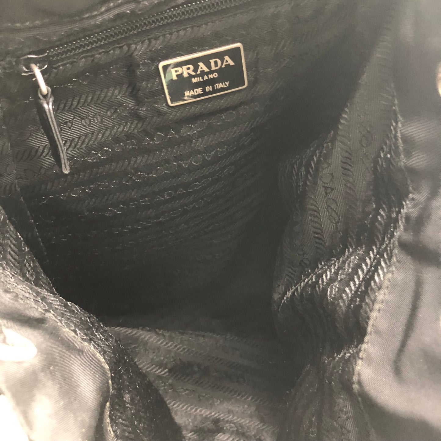 Authentic Prada Medium Black Nylon Backpack