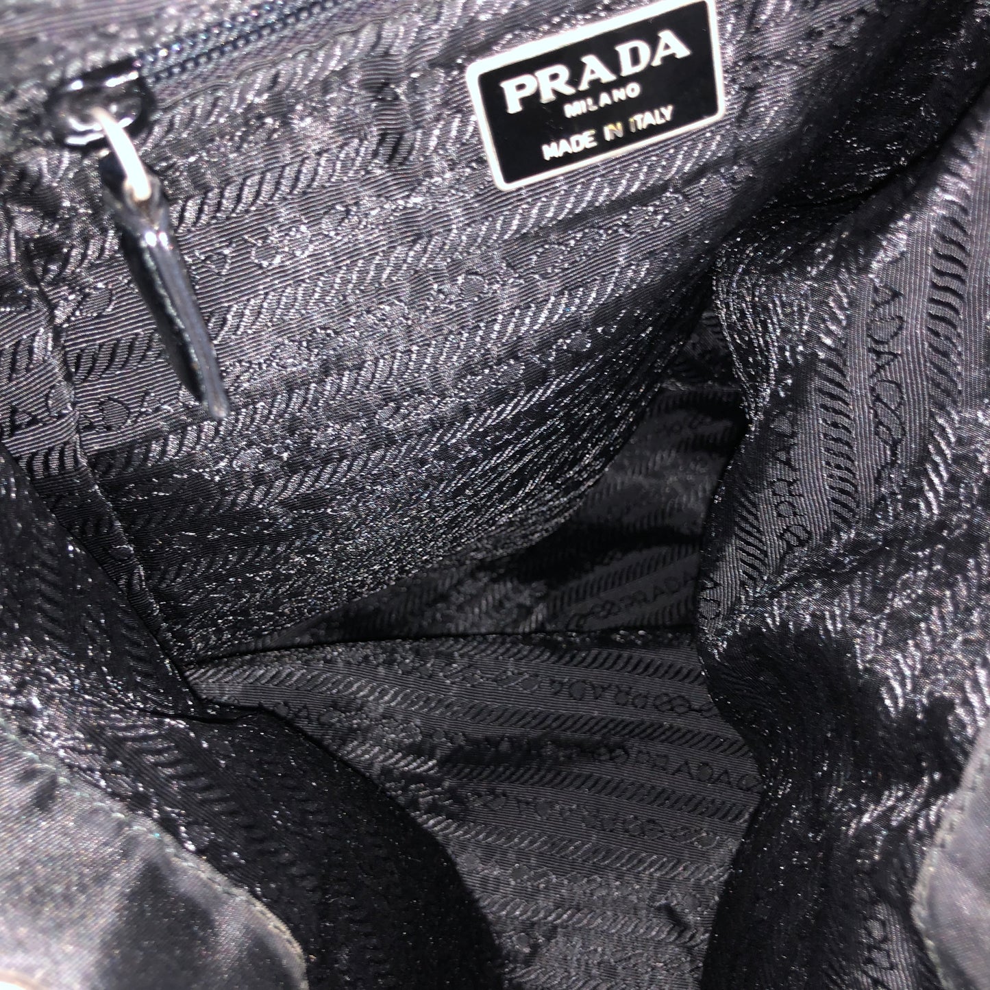 Authentic Prada Medium Black Nylon Backpack