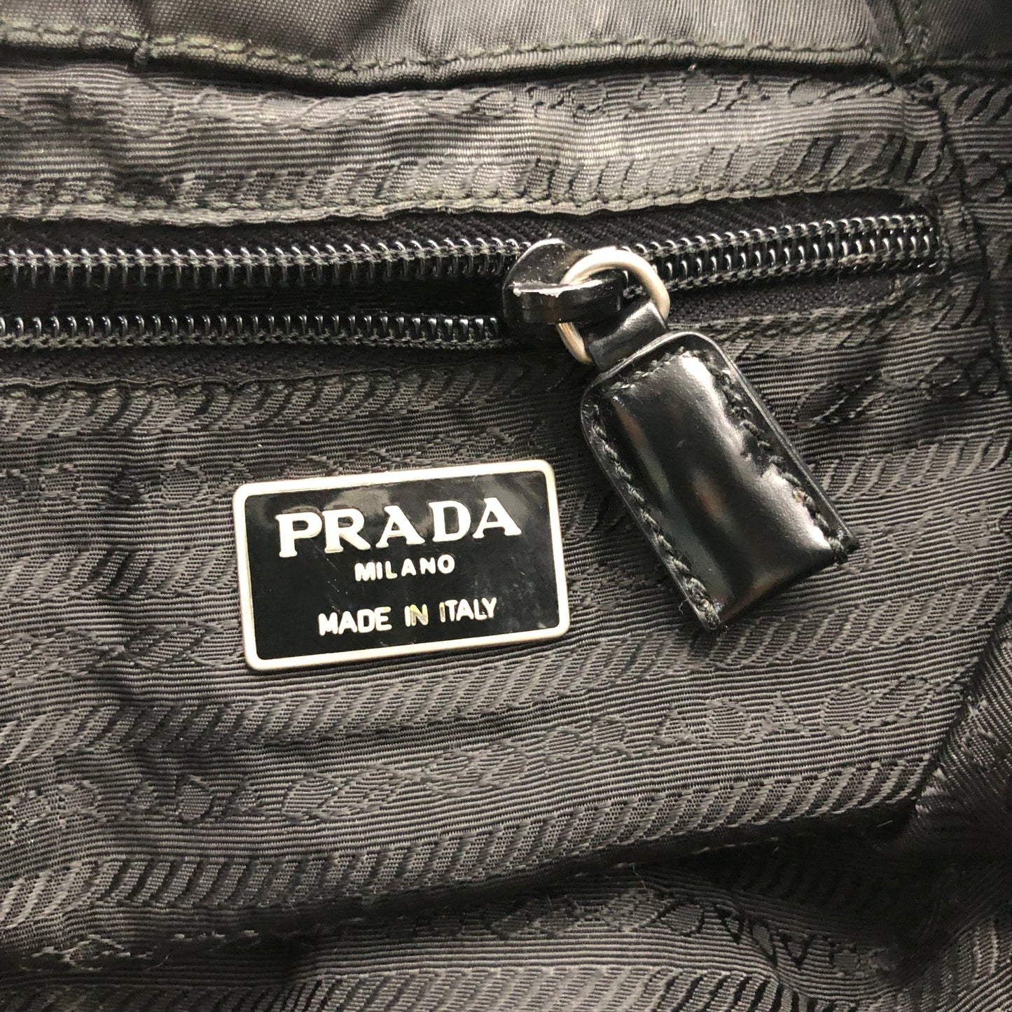 Authentic Prada Medium Black Nylon Backpack