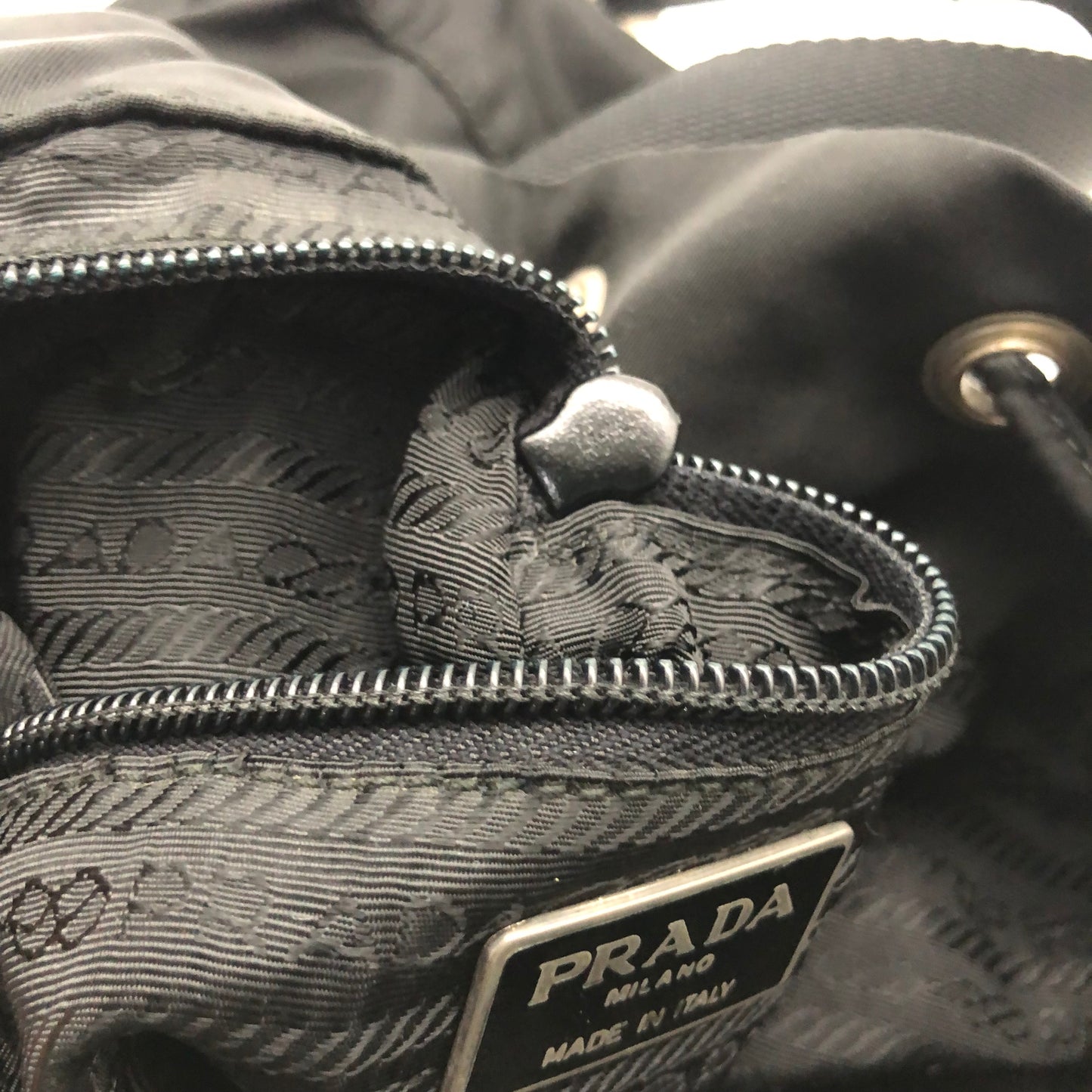 Authentic Prada Medium Black Nylon Backpack