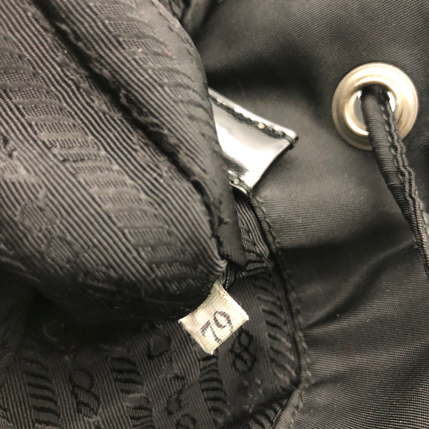 Authentic Prada Medium Black Nylon Backpack