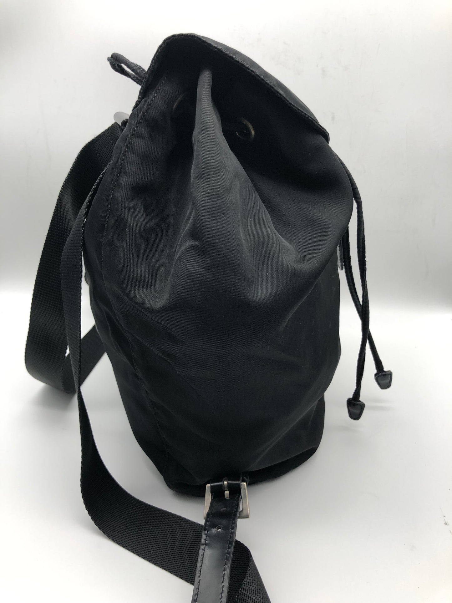 Authentic Prada Medium Black Nylon Backpack