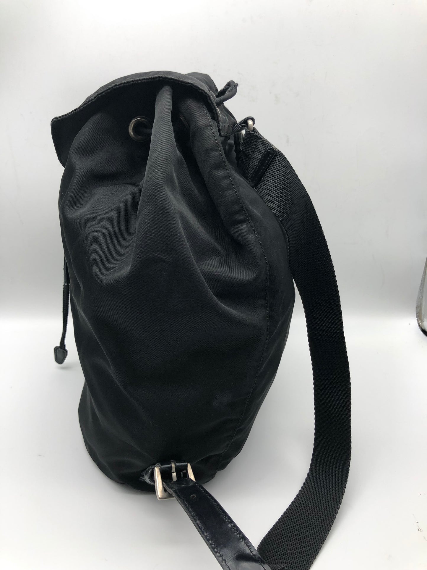 Authentic Prada Medium Black Nylon Backpack