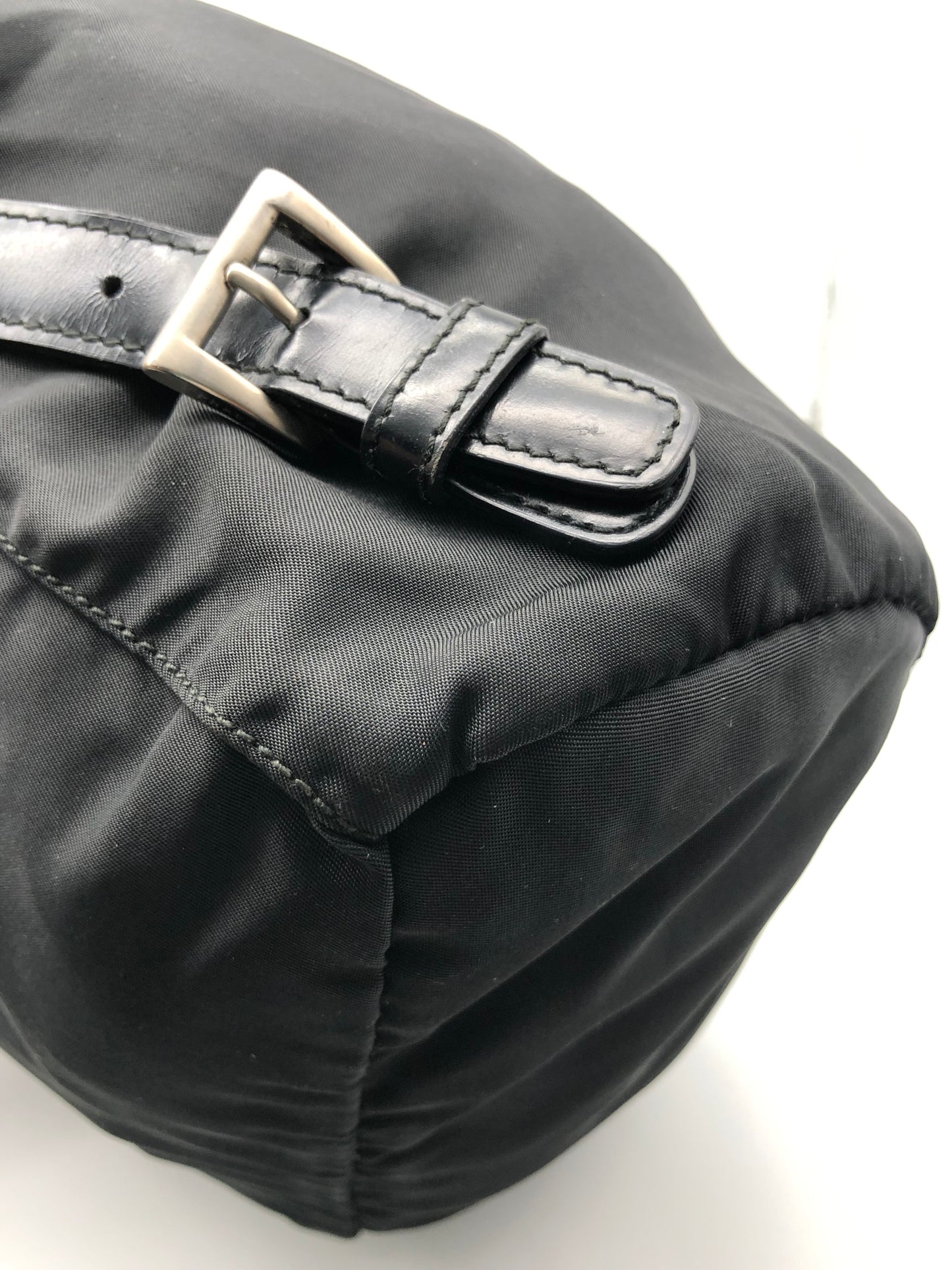 Authentic Prada Medium Black Nylon Backpack