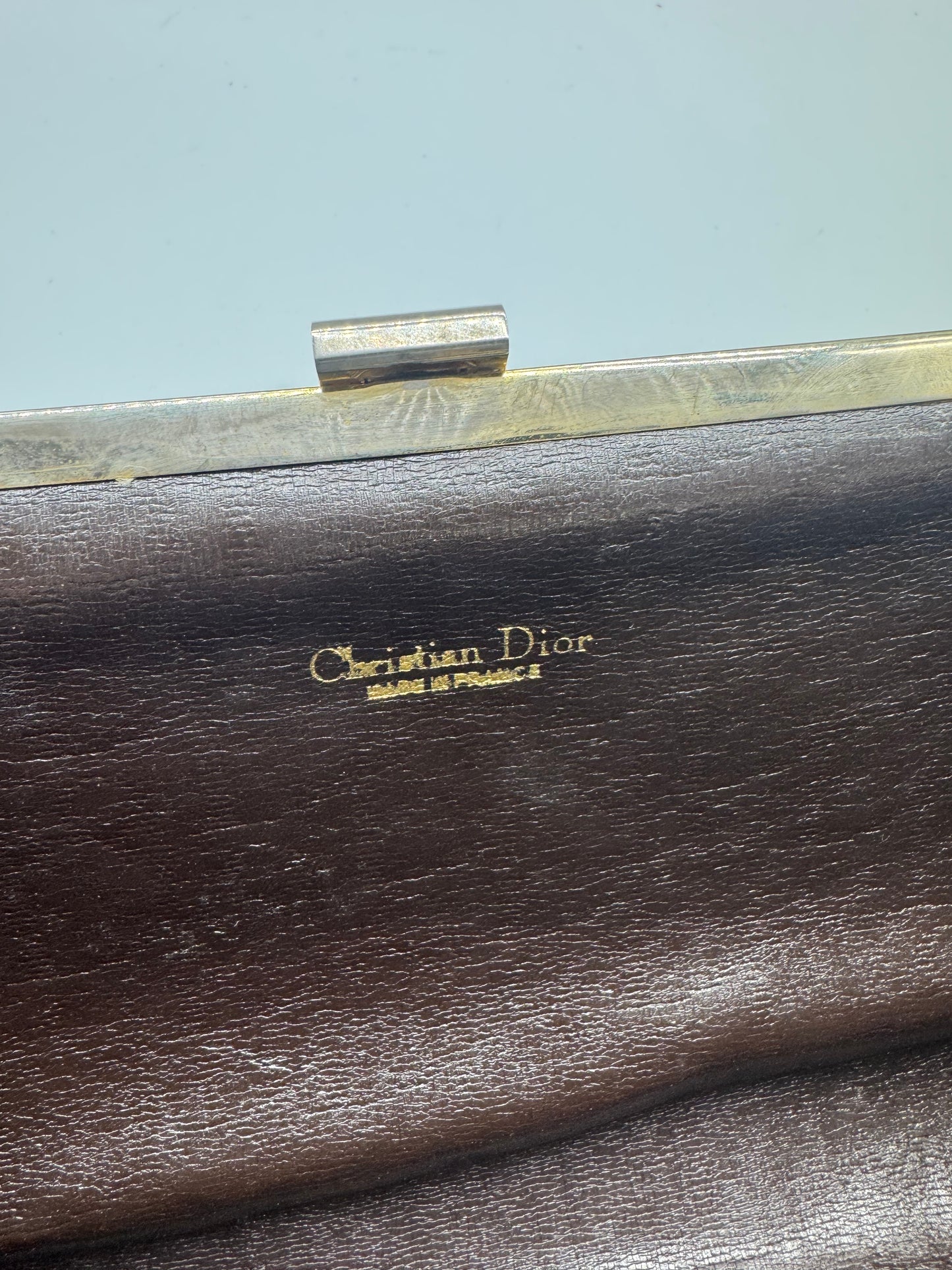 Authentic Vintage Dior Brown Trotter Long Clutch