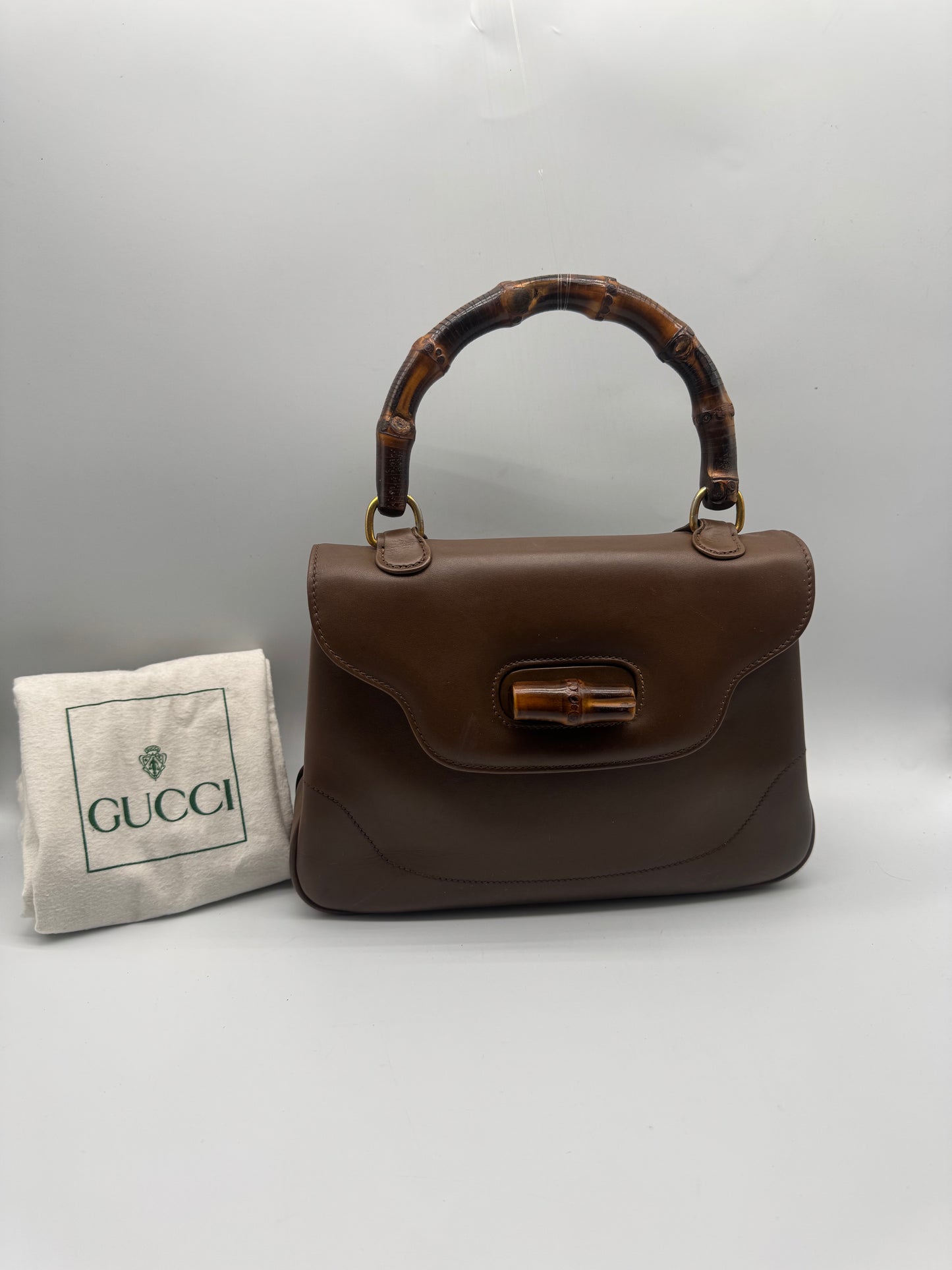 Authentic GUCCI Vintage Bamboo Top Handle Bag