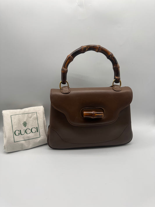 Authentic GUCCI Vintage Bamboo Top Handle Bag