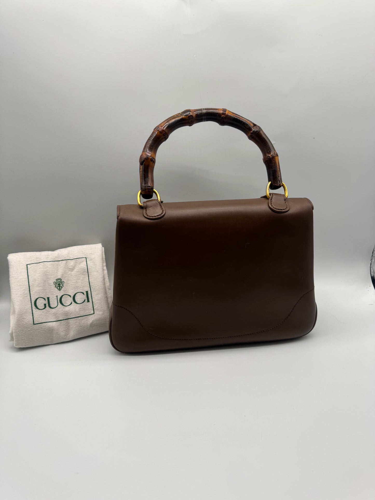 Authentic GUCCI Vintage Bamboo Top Handle Bag