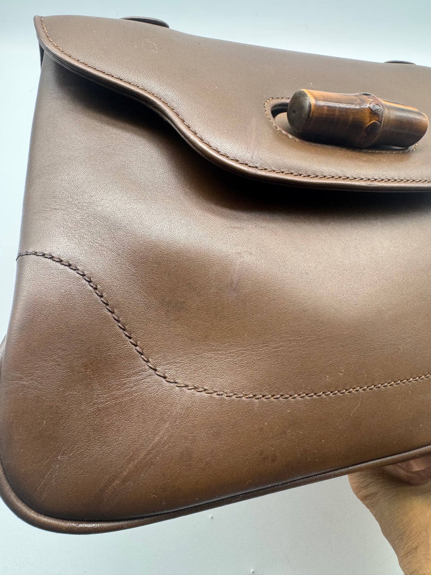 Authentic GUCCI Vintage Bamboo Top Handle Bag