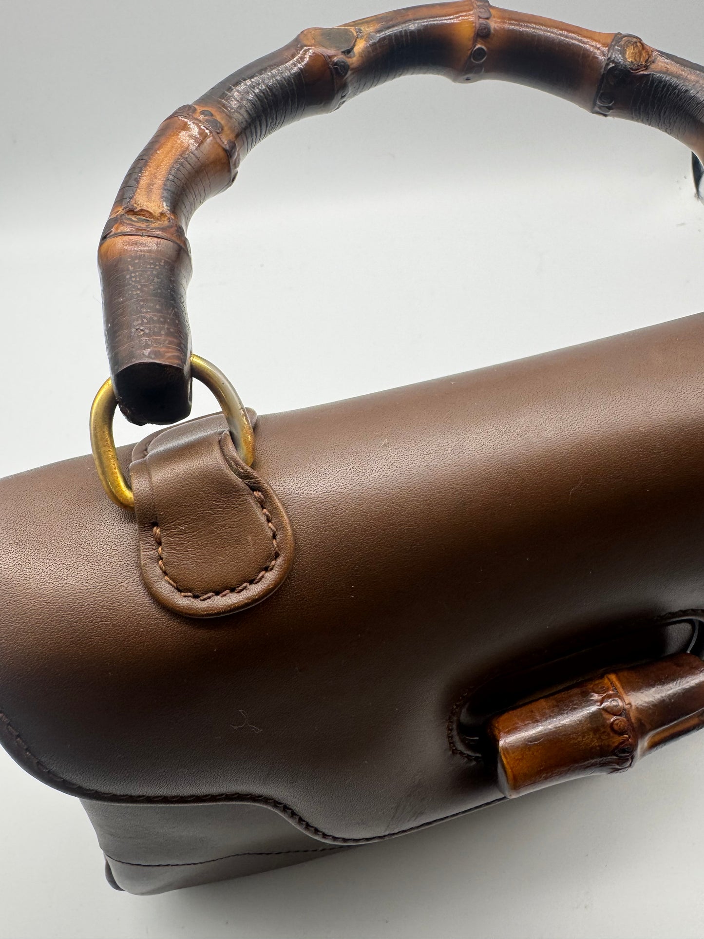 Authentic GUCCI Vintage Bamboo Top Handle Bag