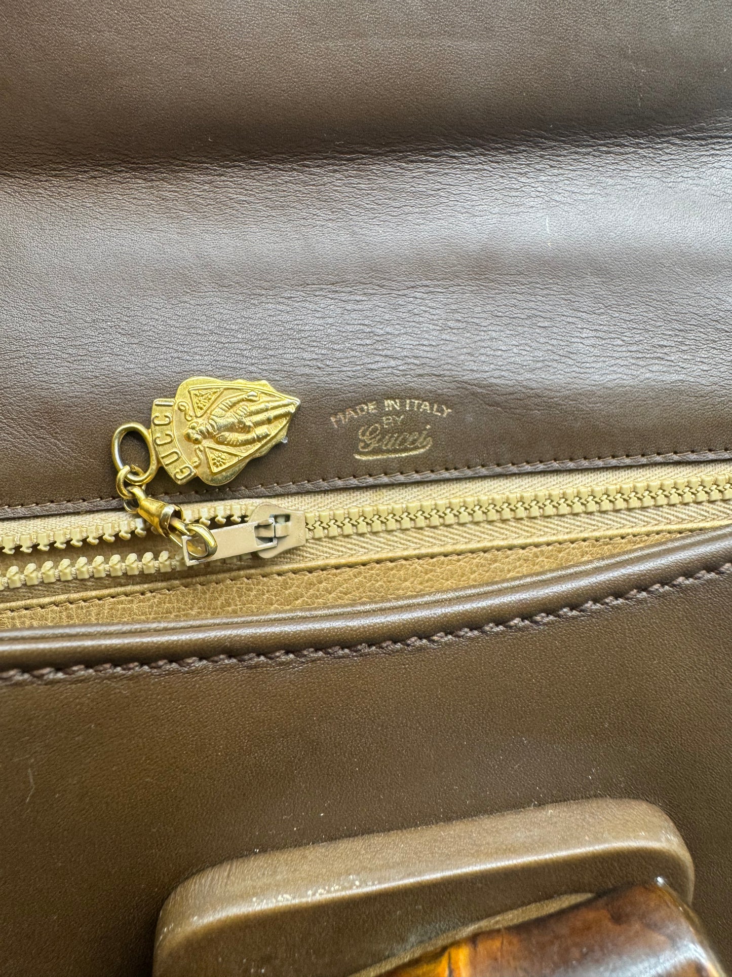 Authentic GUCCI Vintage Bamboo Top Handle Bag