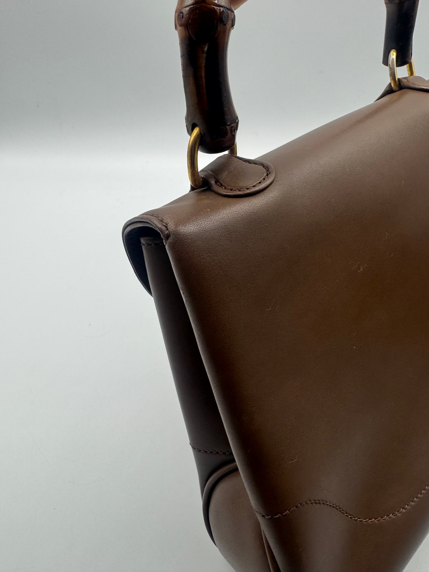 Authentic GUCCI Vintage Bamboo Top Handle Bag