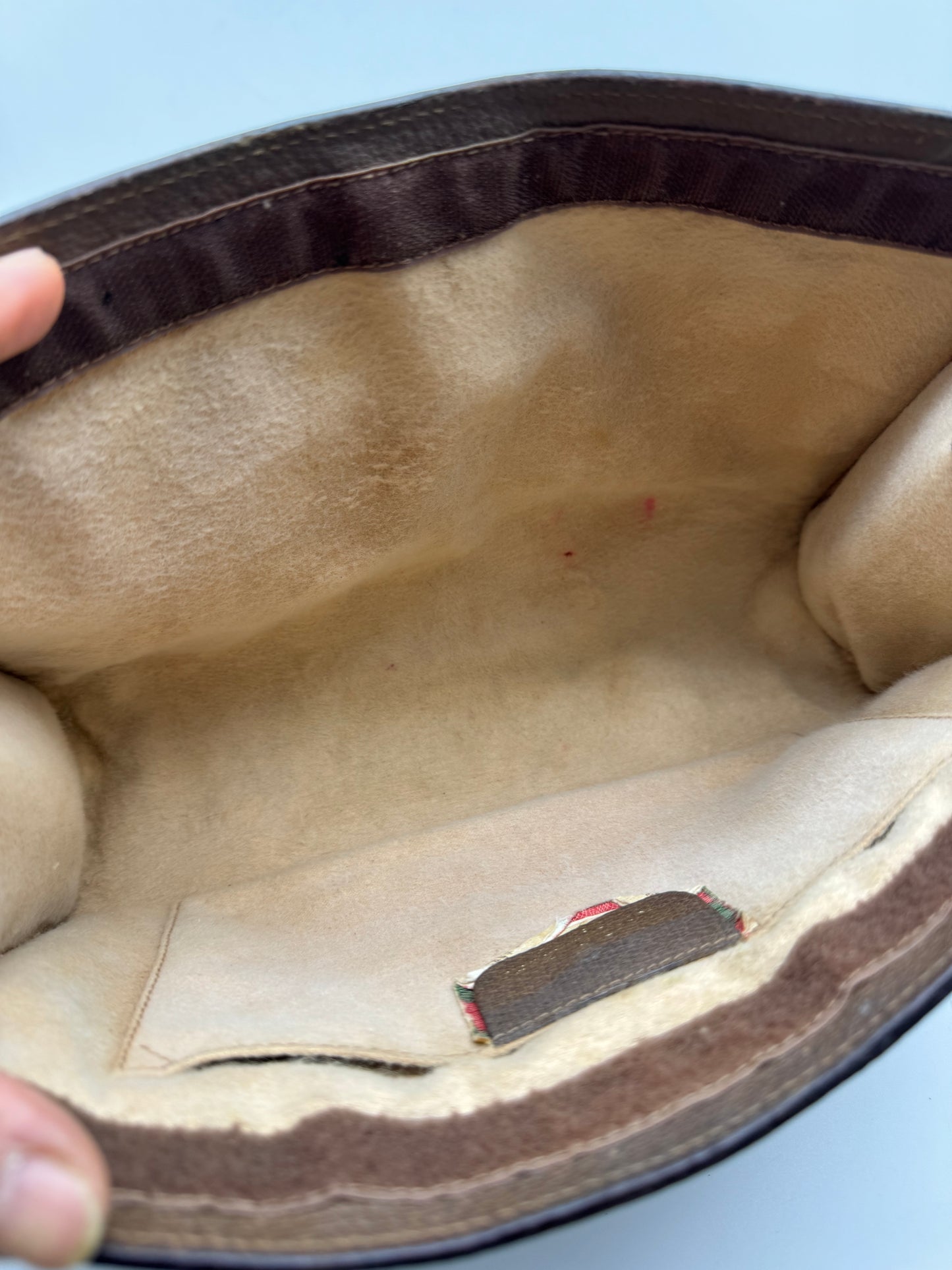 Authentic GUCCI Large Clutch GG Monogram Coated Canvas Added Strap Shoulder/Crossbody Bag