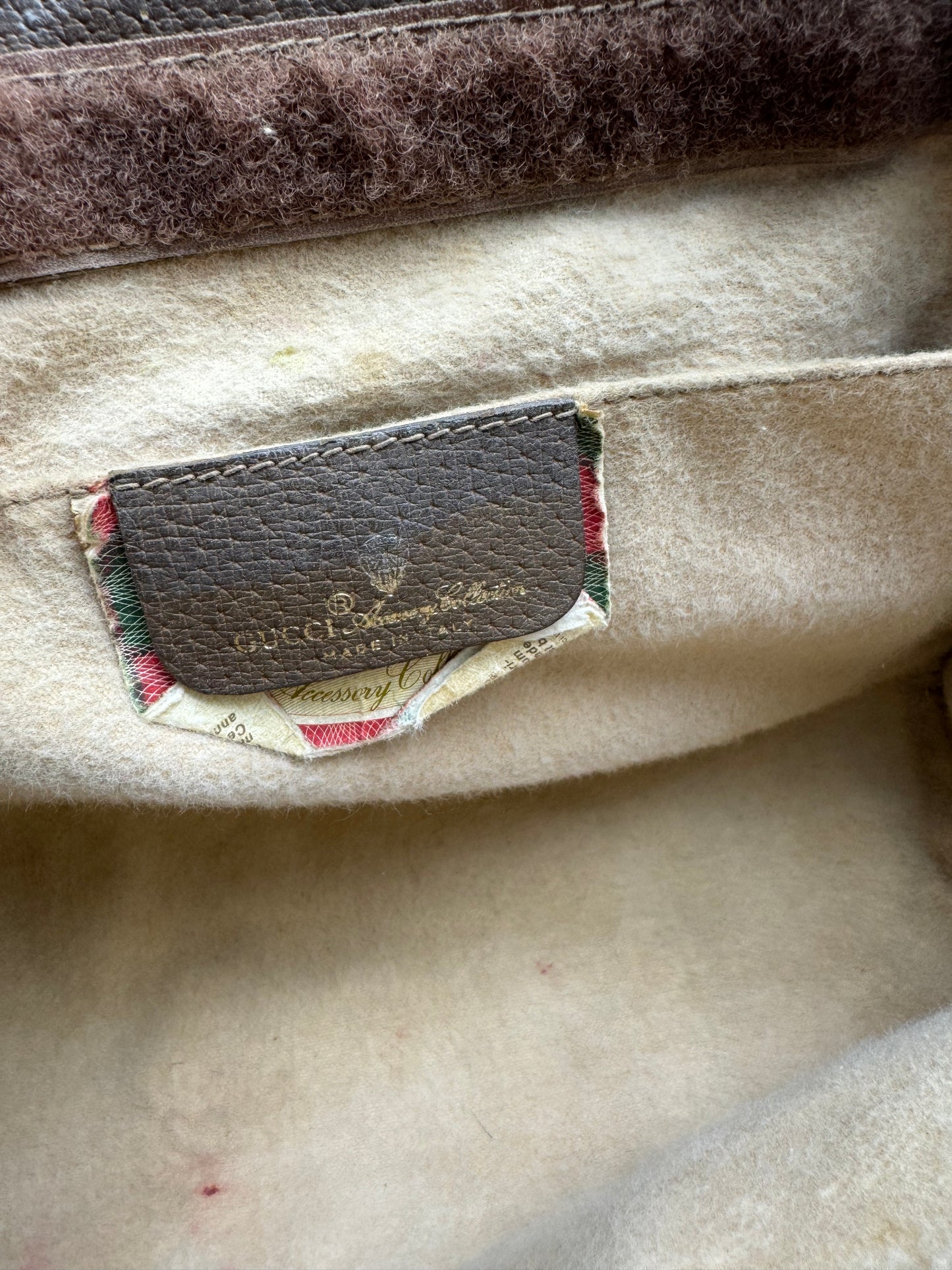 Authentic GUCCI Large Clutch GG Monogram Coated Canvas Added Strap Shoulder/Crossbody Bag