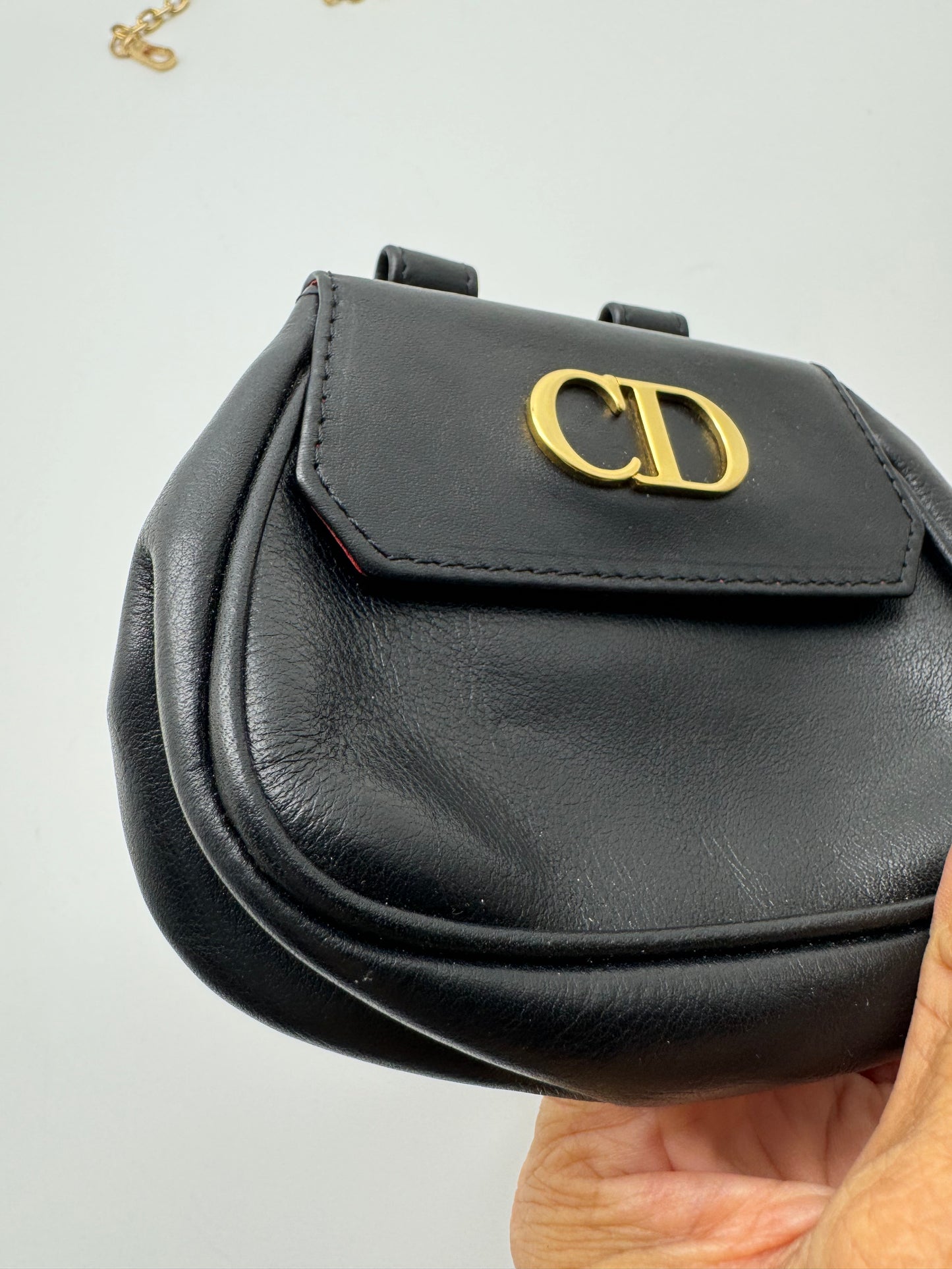 Authentic Vintage Christian Dior Mini Belt Pouch Insert
