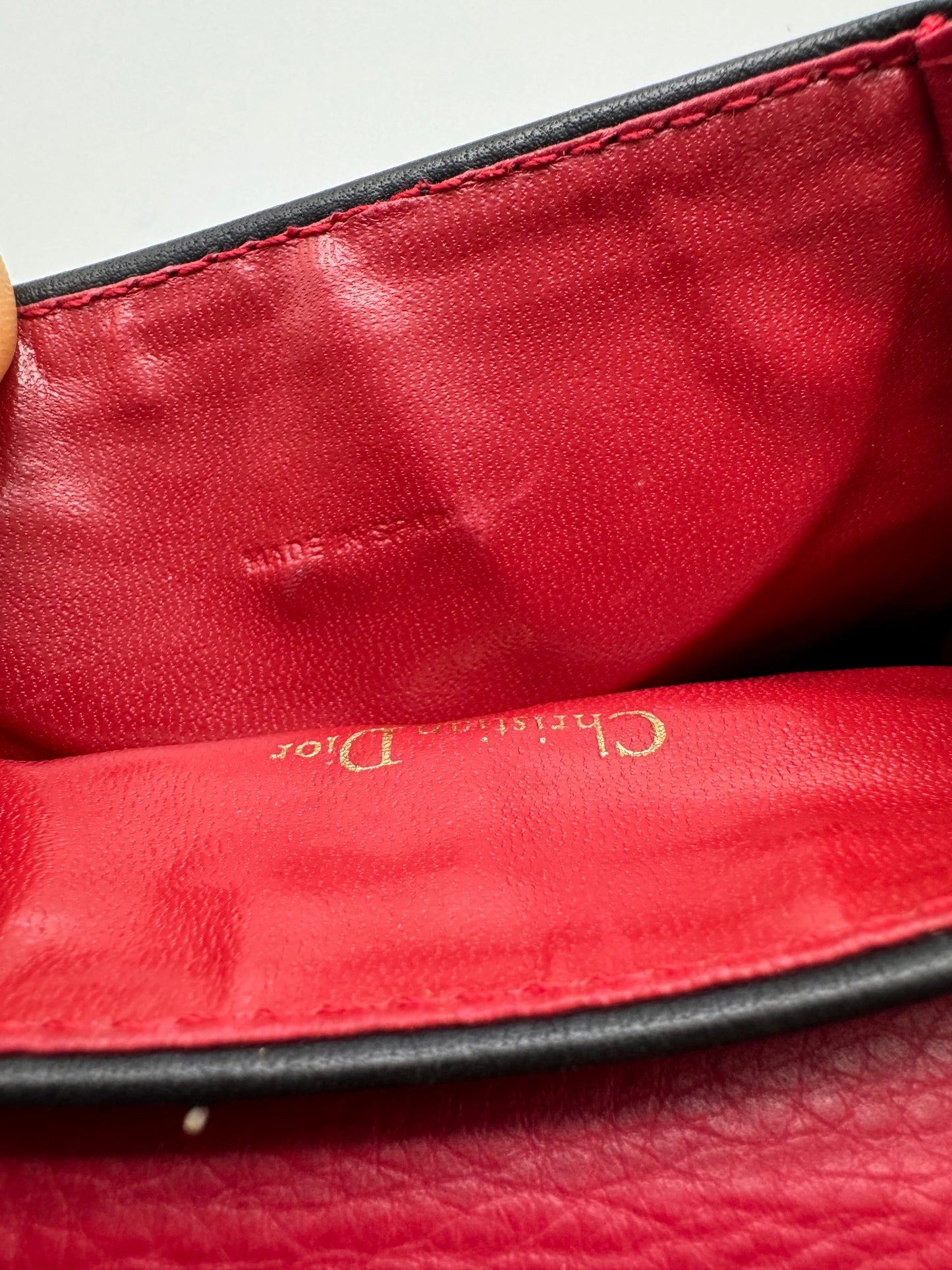 Authentic Vintage Christian Dior Mini Belt Pouch Insert