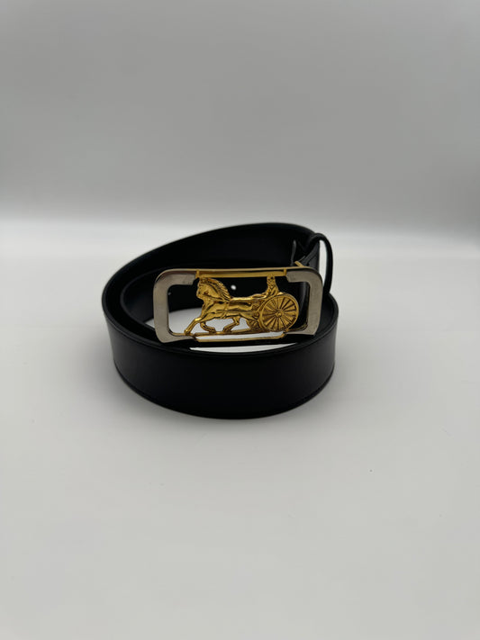 Authentic Celine Vintage Horse Carriage Belt
