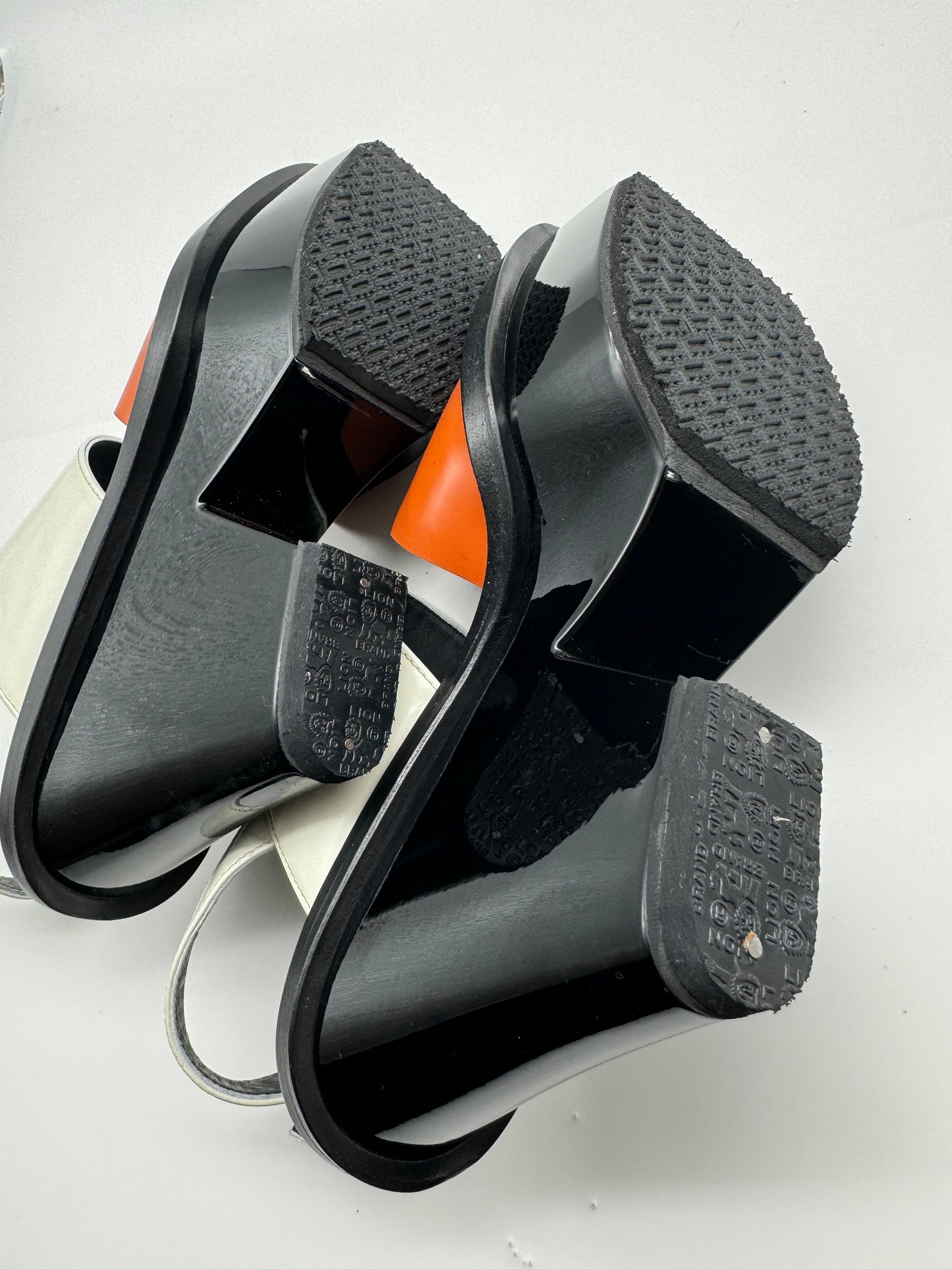Authentic Marni Shoes White & Orange High Heel Sandals 38.5